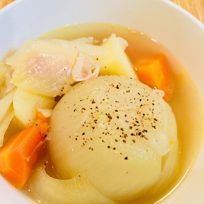 玉ねぎ丸ごとトロトロスープ レシピ 作り方 By こんぺー 楽天レシピ 玉ねぎ丸ごとトロトロスープ レシピ 作り方 By こんぺー 楽天レシピ